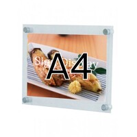 屋内専用ウォールメイキャップ A4 アクリル(角R) (WKT-A4)