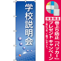 のぼり旗 学校説明会 ブルーバック (22321) [プレゼント付]