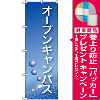 のぼり旗 オープンキャンパス ブルーバック (22325) [プレゼント付]