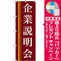 のぼり旗 企業説明会 エンジ (22328) [プレゼント付]