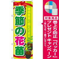 のぼり旗 表示:季節の花苗 (GNB-1080) [プレゼント付]