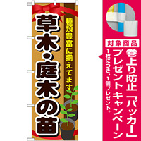 のぼり旗 表示:草木・庭木の苗 (GNB-1081) [プレゼント付]