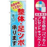 のぼり旗 整体・足ツボ承ります (GNB-1334) [プレゼント付]