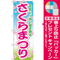 のぼり旗 さくらまつり (GNB-1637) [プレゼント付]