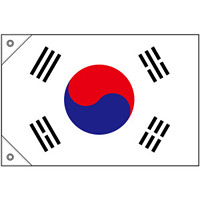 販促用国旗 韓国 サイズ:ミニ (23691)