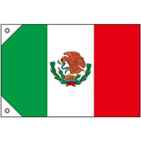 販促用国旗 メキシコ サイズ:ミニ (23730)
