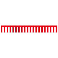 紅白幕 トロピカル 高さ900mm×4間(幅7200mm)(23943)