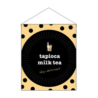 タピオカ 吊り下げ旗 tapioca milk tea (29927)