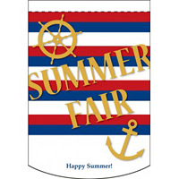 変形タペストリー SUMMER FAIR ボーダー  (61080)