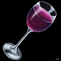 デコシール ワイン サイズ:ビッグ W600×H600 (61866)