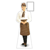 等身大パネル カフェ(ブラウン)-A モデル野原奈々 ポーズ:正面 (62450)