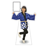 等身大パネル ハッピ-A モデル野原奈々 ポーズ:両手グー (62462)
