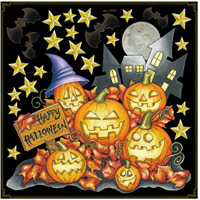 ハロウィン かぼちゃ ボード用イラストシール (68541)
