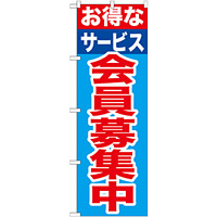 のぼり旗 会員募集中 お得なサービス (GNB-1117)