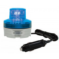 シガープラグ式LED回転灯 ニコUFO Φ76 青 DC:12V/24V兼用 (VL07B-003AB/CP)