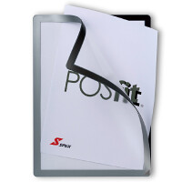 両面ウィンドウポスターケース ポスフィット2(コーナーマウント台紙付き) (POSfit2-A1)