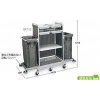 清掃用カートハウスキーパー SKT-2 大型 (DS-572-130-0)