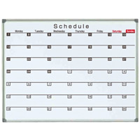 ホワイトボード AXシリーズ (壁掛) 予定表 横書き AX34SG 板面寸法 W1210×H920 (AX34SG)