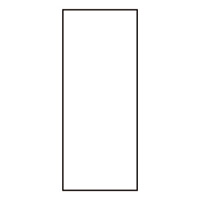 氏名標識 (樹脂タイプ) スペア用白名札 10枚入 仕様:タテ型 47×22×0.5mm (046909)