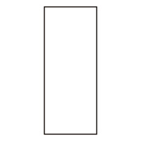 氏名標識 (樹脂タイプ) スペア用白名札 10枚入 仕様:タテ型 47×22×0.5mm (046909)