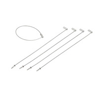 金具 ワイヤーリング 線径1.0mmφ×長さ200mm 5本1組 (137280)