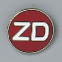 バッジ 20mm丸 表記:ZD (138208)