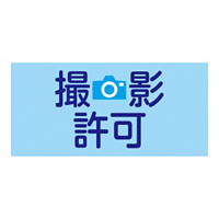 ピンレスタイプ ゴム腕章 撮影許可 サイズ:S 腕まわり約300mm (139809)