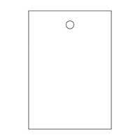 バルブ開閉札 55×40 10枚1組 両面印刷 表記:白無地 (155170)