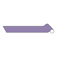 配管識別アルミテープ 灰紫 サイズ: (大) 150mm幅×2m巻 (185508)