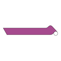 配管識別アルミテープ 赤紫 サイズ: (大) 150mm幅×2m巻 (185509)