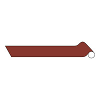 配管識別アルミテープ 暗い赤 サイズ: (中) 100mm幅×2m巻 (186502)