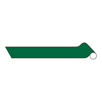 配管識別アルミテープ 緑 サイズ: (中) 100mm幅×2m巻 (186515)