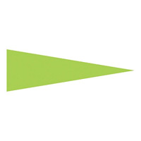 マーキングステッカー 5×15mm三角 蛍光エンビ 100枚1組 カラー:蛍光緑 (208704)