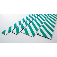 トラクッション 平板タイプ (無反射タイプ) 緑/白 サイズ:200×1000×5mm (247062)