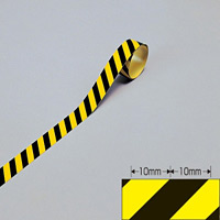 反射トラテープ 黄/黒 サイズ:20mm幅×1m×0.15mm (256304)