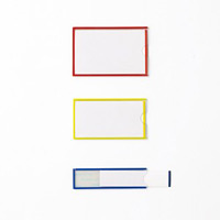イージーケース(ハードタイプ) 10枚1組 50×90mm(本体) 枠カラー:黄 (305161)