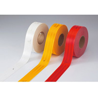 高輝度反射テープ 55mm幅×50m カラー:黄 (390013)