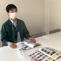 新型コロナウイルス感染症 飛沫アクリルガード 580 テーブル用 (AG580)