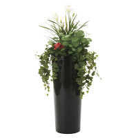 【2019年新商品】【送料無料】寄せ植えユッカ (造花) 高さ130cm 光触媒 ( 727A600)