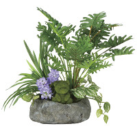 【2019年新商品】ミックスクッカバラ (人工観葉植物) 高さ40cm 光触媒 (913A75)
