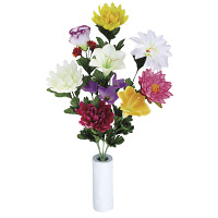 【2019年新商品】仏花ゆり2個セットN (造花) 高さ50cm ※光触媒ではありません (94A25N)
