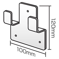 防犯さすまた立て掛け用金具 (50869-2*)