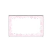 16-1710 カード 花枠 名刺サイズ