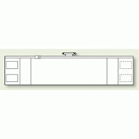 白無地 ファスナー付腕章 (差し込み式) 90×420 (366-92A)