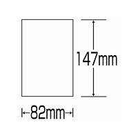 白無地 差込札のみ ポリプロピレン 147×82 10枚1組 (813-60)