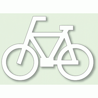 道路表示シート 自転車マーク 合成ゴム 700×1000 (835-011)