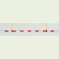 高さ制限バー (赤・白) ABS 樹脂 54φ×1.9m (866-27B)