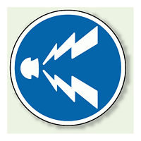 道路標識 (構内用) 警笛鳴らせ アルミ 600φ (894-21) (894-21)