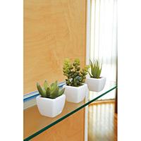 多肉植物3点セット(ポリ製) (人工観葉植物) 高さ8.5cm 光触媒機能付 (231B35)