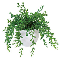 光触媒 人工観葉植物 造花 グリーンネックレス(ポリ製) (高さ15cm)